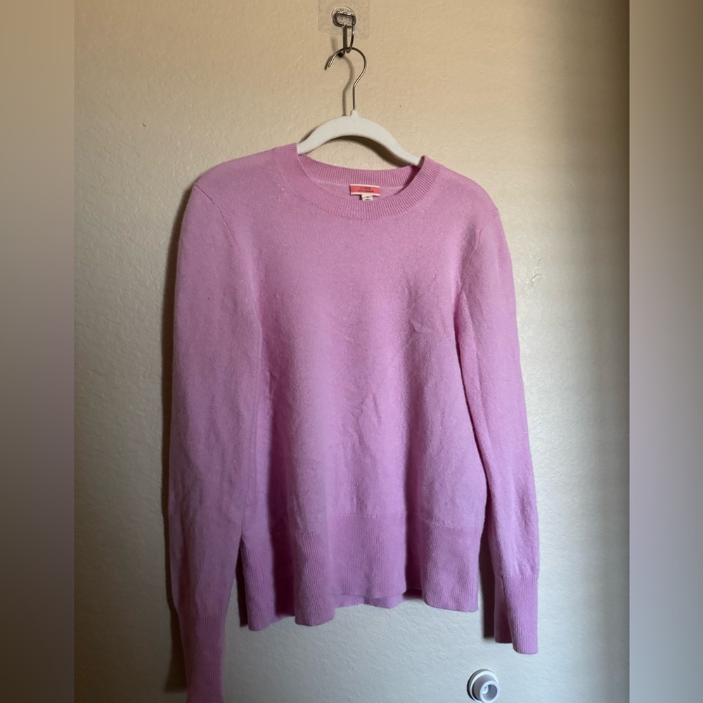 J. Crew Pink Crewneck Sweater